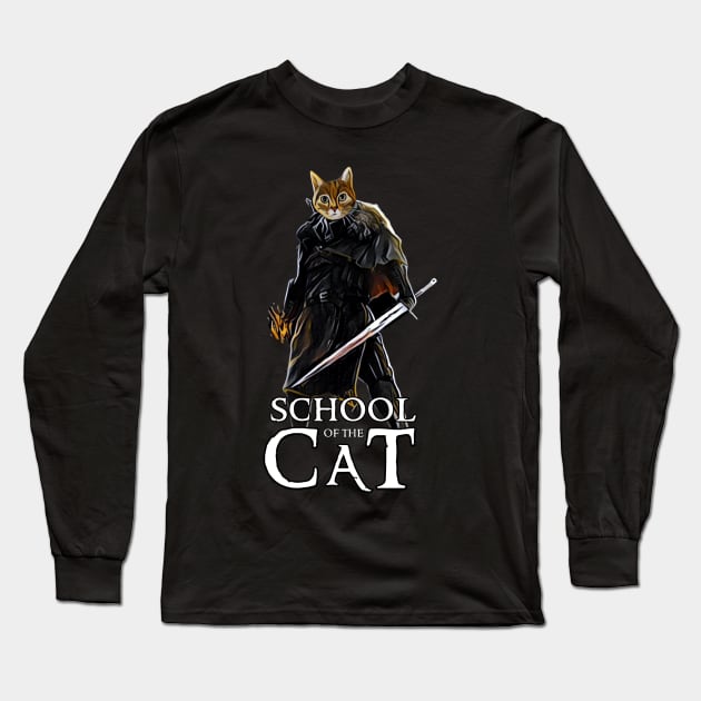 School of the Cat - Fantasy Long Sleeve T-Shirt by Fenay-Designs